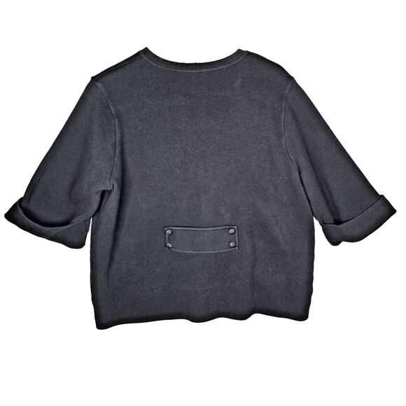 Adrienne Vittadini Black Cardigan with 3/4 Sleeves - Picture 2 of 14